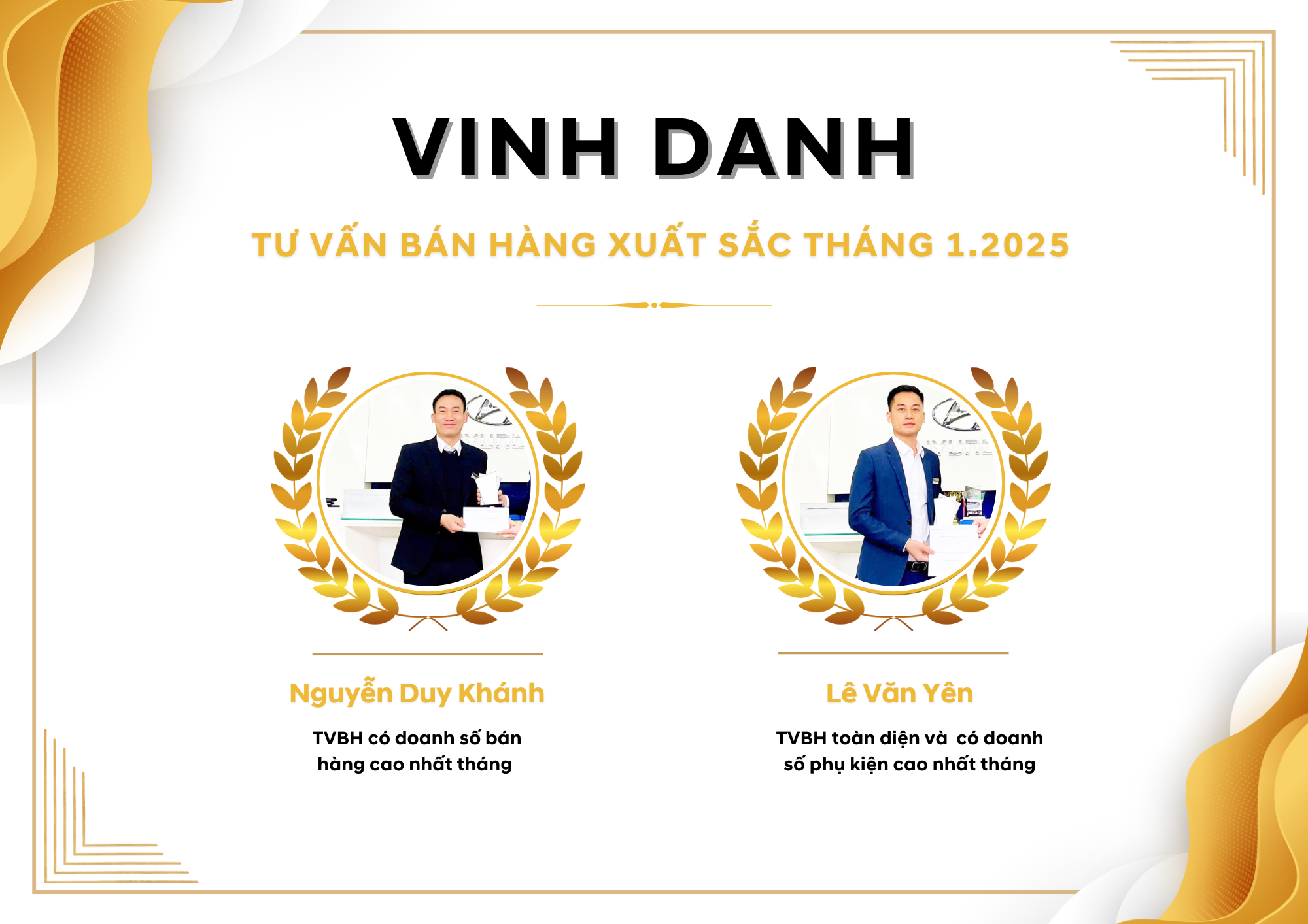 Vinh danh tư vấn b&aacute;n h&agrave;ng xuất sắc th&aacute;ng 1.2025